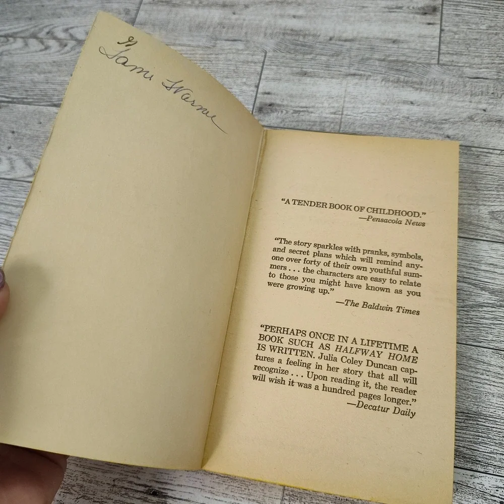 HALFWAY HOME‎ Julia Coley Duncan 1980 First Fawcett printing Paperback